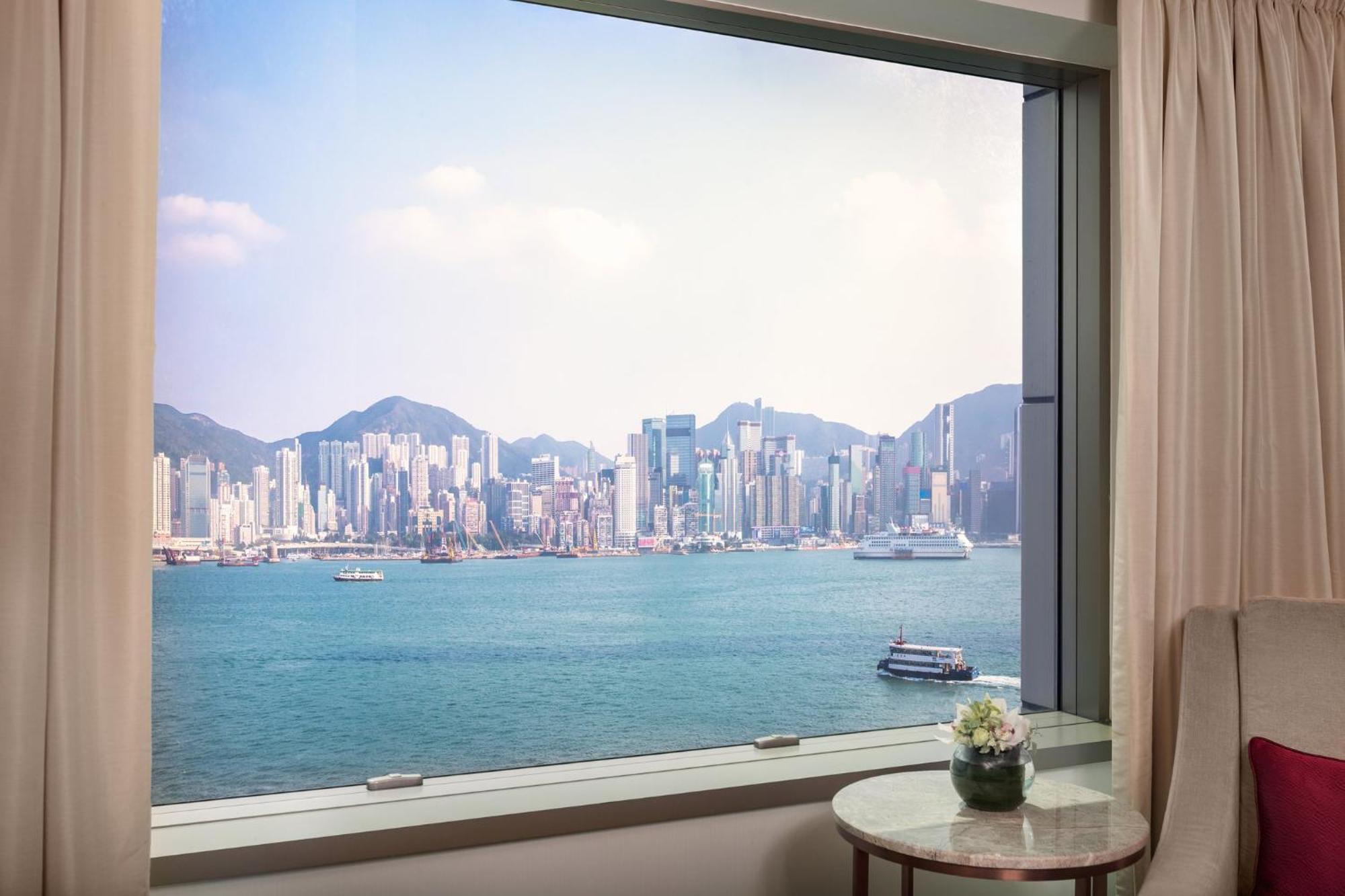 Intercontinental Grand Stanford Hong Kong By Ihg Hotel Ngoại thất bức ảnh View of Victoria Harbour from a room